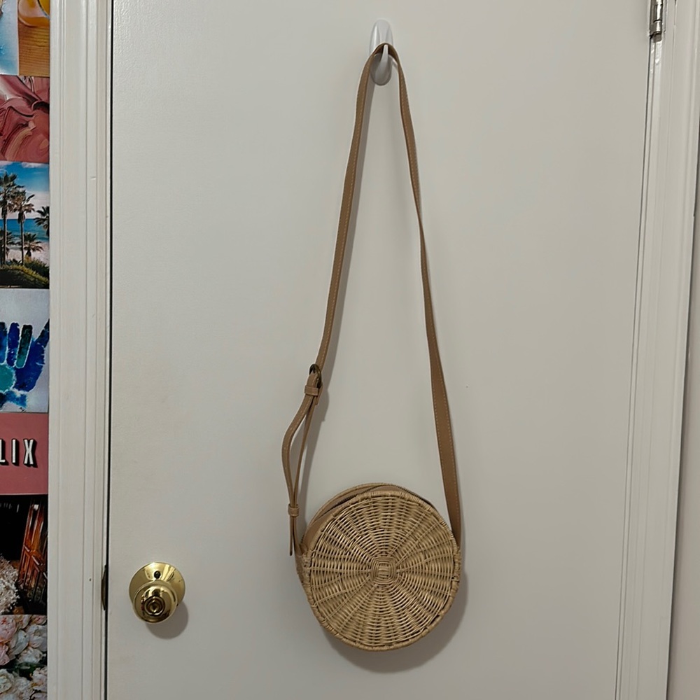 Target straw crossbody bag